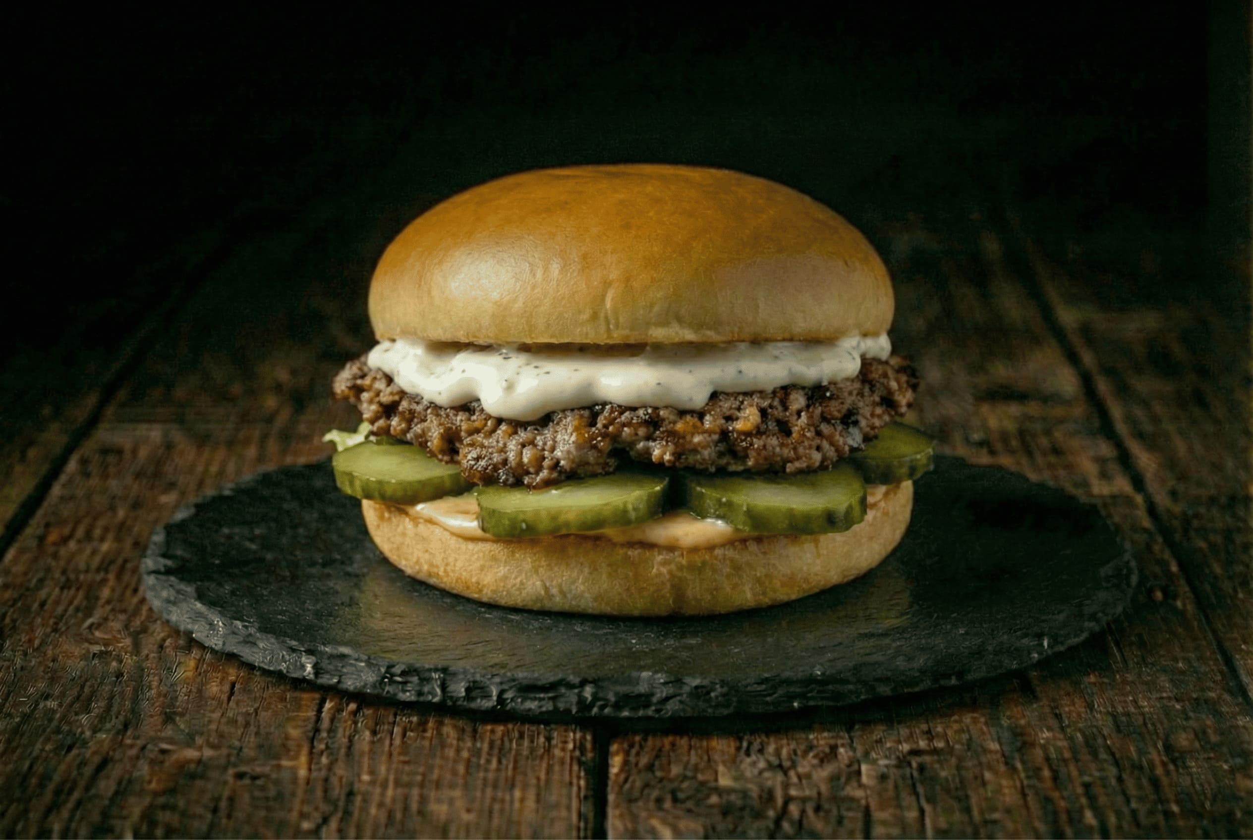 Heroes Smash Burger olvadt sajttal